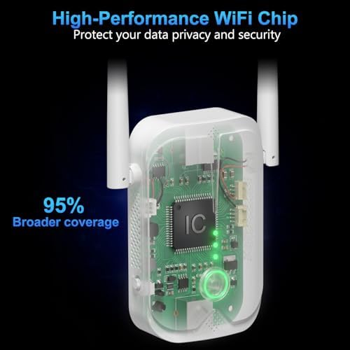 Jancane WiFi Extender Signal Booster Up to 10000sq.ft and 85+ Devices - 4