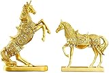 Feng Shui Pferde-Statue Walking Horse Statue für Reichtum Home Tischdekoration Skulptur Reichtum Karriere Glück dekorative Figur, Feng Shui Dekor