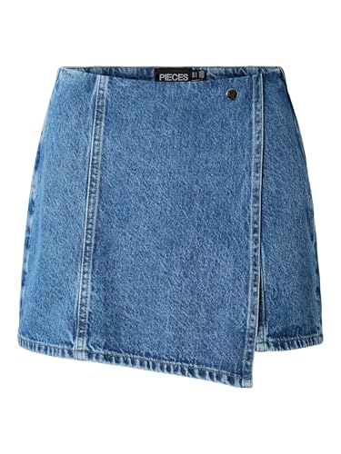 Skort Pcfilum MW Denim PIECES : jupe-short en jean tendance pour femme