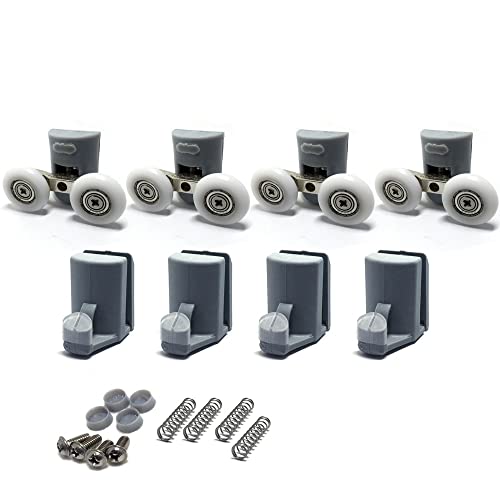 Roulettes de douche de 23 mm modèle 106 anti-blocage en lot de 4