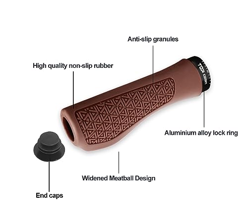Topcabin Bicycles Handlebar Grips, Aluminum Lock-On Ergonomic Bike Grips thumb #2