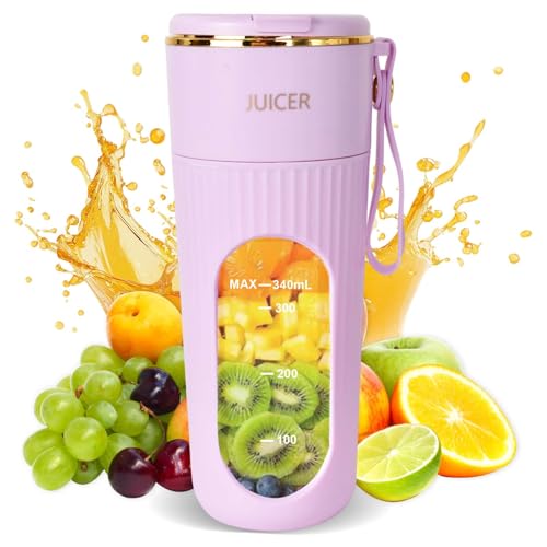 Tragbarer Mixer, Mini-Mixer, USB-C Wiederaufladbarer Persönlicher Mixer für Smoothie und Shakes,...