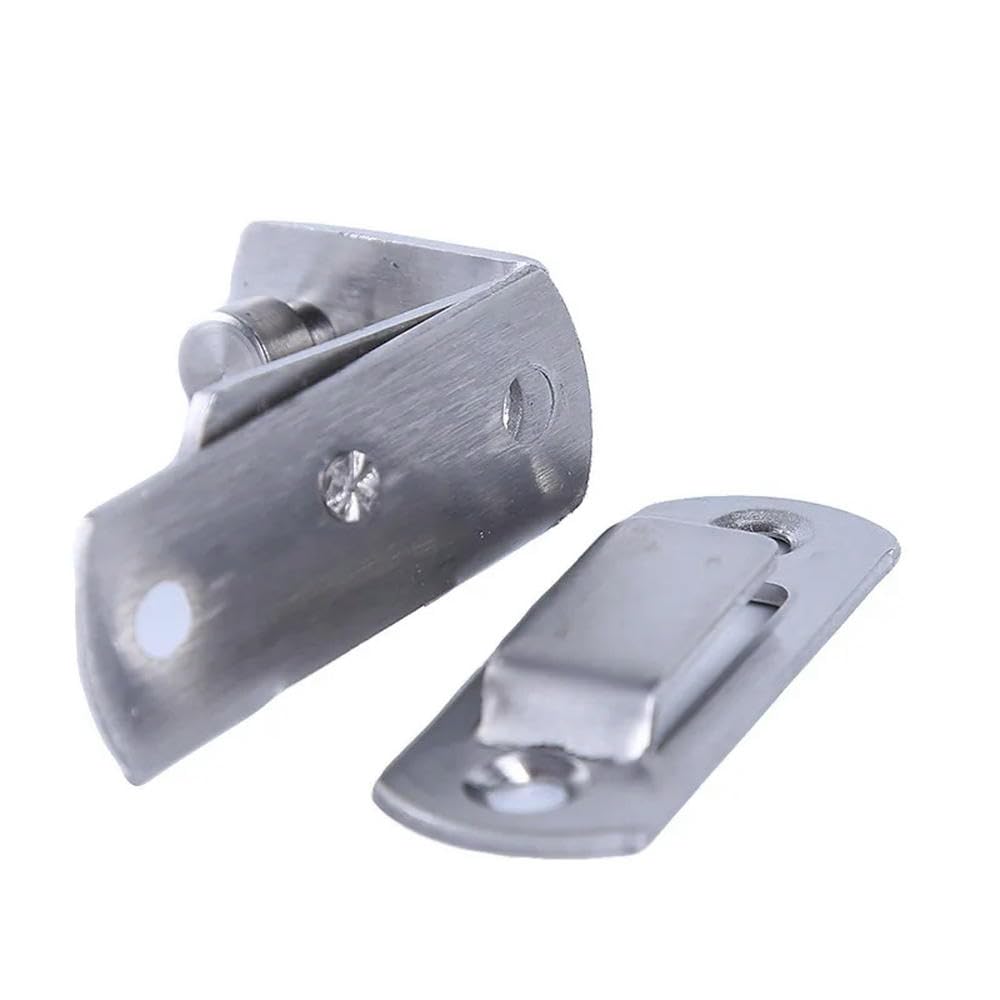 Nbsgtxo B-Silvery Gate Lock Door Latch Barn Door Lock 90 Degree Flip Gate Latch Sliding Bolt Wine Cabinet Closet Multicolor(B-Silvery)