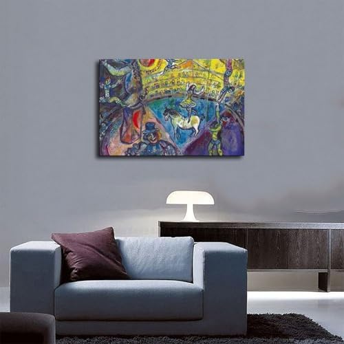 Wigonda Marc Chagall The Circus Horse S Canvas Poster Wall Art Prints Room Aesthetic Murals Bedroom And Living Decorations Unframe 24x36inch — view 4
