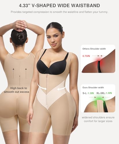 Image of Lover-Beauty Fajas Colombianas Shapewear for Women Tummy Control Body Shaper Faja Postparto Para Mujer Post Surgery
