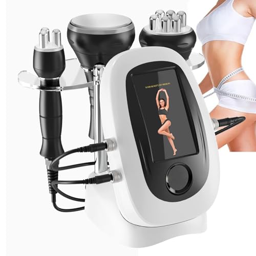 WhFKLca Appareil De Cavitation Ultrasonique 40k, Appareil De Modelage Corporel Multipolaire RF 3 en 1, Appareil De Perte De Poids, Rajeunissement Cutané,...