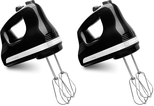 Image of KitchenAid 5 Ultra Power Speed Hand Mixer KHM512,Onyx Black,(Pack of 2)