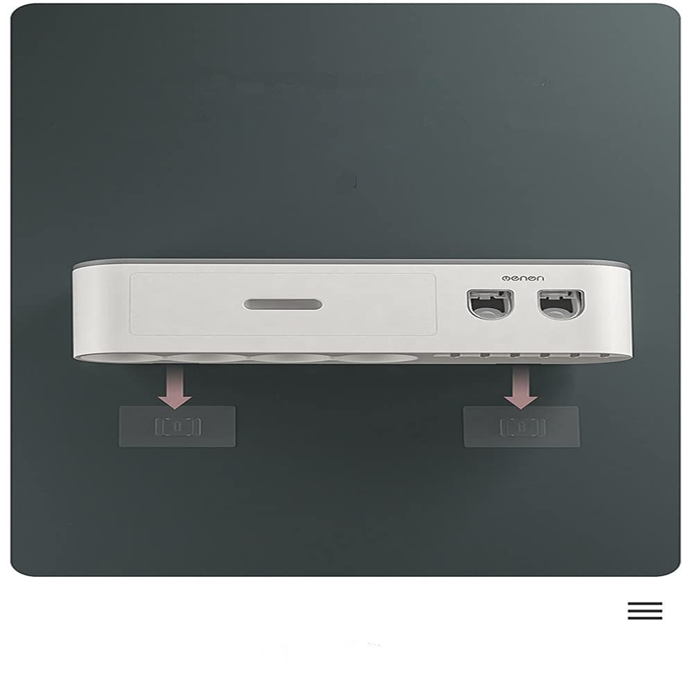 Kit de soporte de cepillo de dientes montado en la pared con doble dispensador automático de pasta de dientes para baño y inodoro, soporte de cepillo de dientes de ducha con taza (gris)