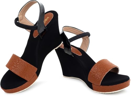 Image of Action Women's Suede Wedge Sandals| Black and Mint| Ankle Strap| Heel Aqua