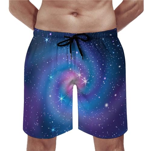 Short de bain homme nébuleuse étoilée maillot séchage rapide S