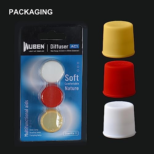Image of WUBEN AC1 3 Colors Flashlight Diffuser Durable Compatible with 24.5-26mm Diameter Lamp Caps for C3 L50 L50S TO40R TO46R Flashlight