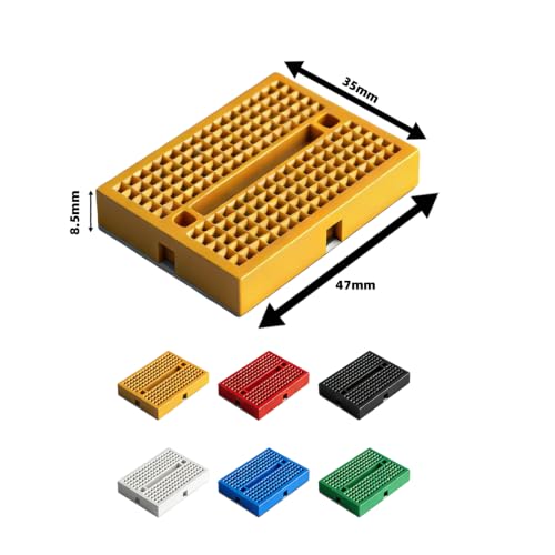 Breadboard Kit 830 + 400 + 6×170 Point Solderless Prototyping Boards, 120Pcs 20cm Dupont Jumper Wires M-M M-F F-F for Arduino Raspberry Pi ESP32 Electronics Projects - Image 5