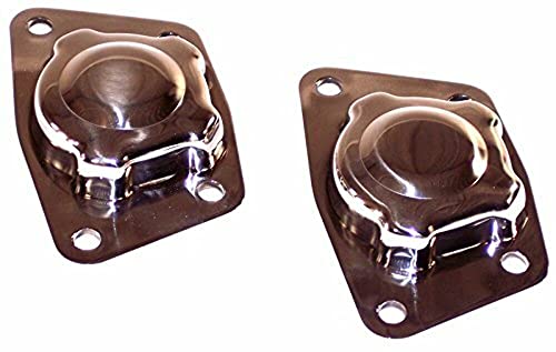 Stainless Torsion Cap, Swing Axle, without Hole, Pair, Compatible with Dune Buggy