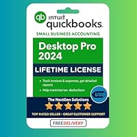 Quick - Books Desktop Pro 2024 | Lifetime Edition | USB Flash Drive Installer | For PC only | 100% Money-Back Guarantee