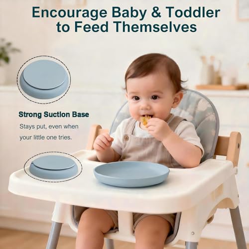 Qyeejong Platinum Silicone Suction Plates 2-Pack — view 3