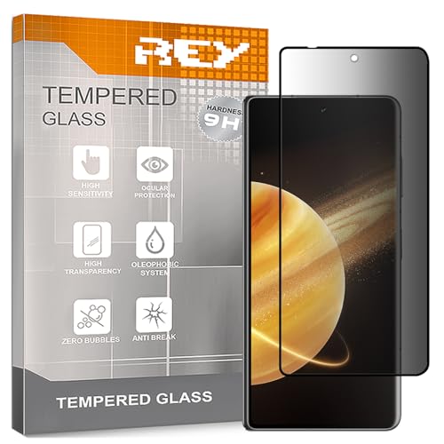 REY Protector de Pantalla Antiespía para Honor Magic V3, Cristal Vidrio Templado Premium