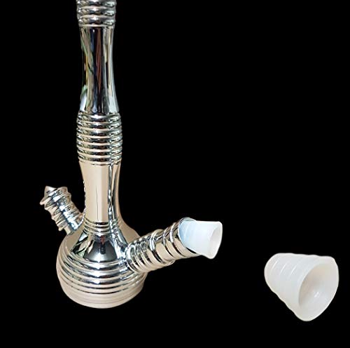 Bayli Set di 2 guarnizioni per Tubo Flessibile per Narghilè, Universale, per Narghilè, Tubo, Guarnizione in Gomma, Trasparente, Guarnizione in Silicone, Guarnizione di Ricambio per Tubo in Silicone