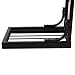 VASAGLE Industrial Snack Table, Heavy-Duty Sofa Side Table for Living Room, Steel Frame, Brown and Black ULNT40Z