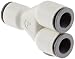 Legris 6340 60 00WP2 LIQUIfit Push-to-Connect Fitting, Wye, 3/8" Tube OD
