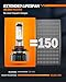 SEALIGHT H8/H9 and 9005/hb3 Fog Light, 60,000LM ATV 6 Times Brightness Fog Bulbs,Easy Plug-N-Play Fog Bulbs, Pack of 4