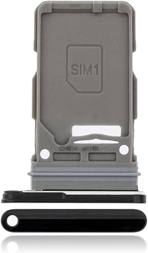 CMGFIX - Bandeja para tarjetas SIM individual compatible con Samsung Galaxy S21 Plus (negro fantasma)