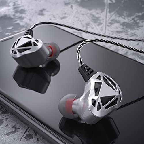 lifcasual F5 6D fone de ouvido 3,5 mm esportivo baixo estéreo de metal fone de ouvido para jogos com