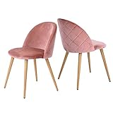🌈【Mehrfarbige Stühle】- Dieser Stuhl hat vier Farben: Grün, Rosa, Braun und Grau. Überlassen Sie die eintönige Schwarz-Weiß-Farbe und finden Sie die Farbe, die zu Ihrem Dekorationsstil passt.