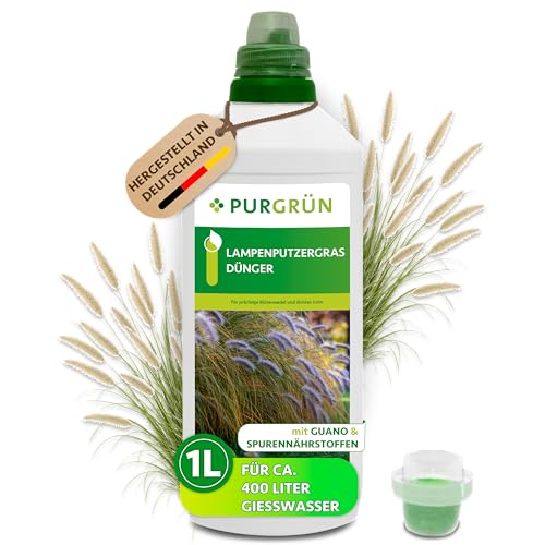 Purgrün® Lampenputzergras-Dünger 1 Liter – Schnell wirksame...