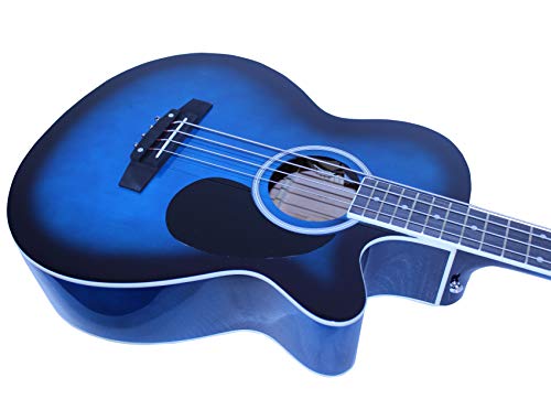 Vizcaya 44IN-AEB Full Size 4 Strings Cutaway Acoustic-Electric Bass Guitar thumb #3