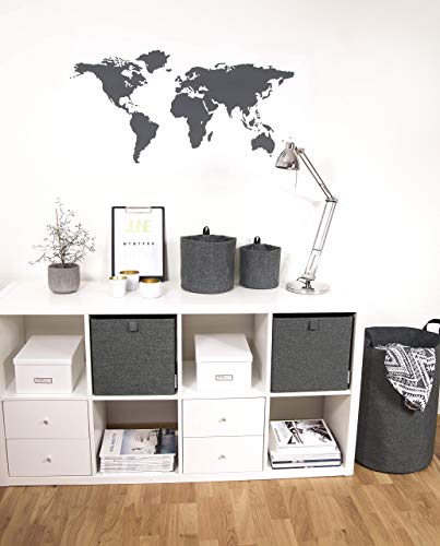 Bigso Opknoping Opbergmand/Hamper, Grijs, L - Image 5