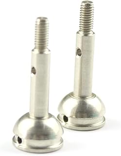 KingVal Replacement Metal Front Wheel Axle Cup RC Parts Compatible with Wltoys 144001 144002 124019 124018 124017 124016 RC Car