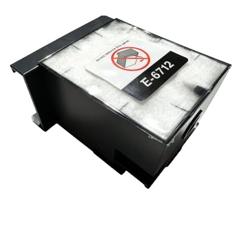 T6712 PXMB4 Maintenance Tank Compatible with Epson WF-6090 6091 6093 6590 6593 8010 8090 8093 8510 8590 8591 8593 R8590 R8591 Printer Waste Ink Maintenance Box with Chip