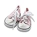 Banane Zapatillas de deporte de muñeca Mini Zapatos de lona American Doll Moda Zapatillas de deporte de muñeca con cordones de zapatos de tela para muñeca americana y ropa - 18 pulgadas gran venta