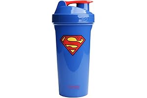 Marvel Shaker Bottle: Leakproof Superman Protein Bottle for Your Superheroic Fitness