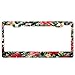 Produktbild Hawaiian Flower Red Hibiscus Car License Plate Frame for Women Pretty Cute Auto License Plate Frame Humor