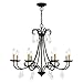 Livex Lighting 40878-04 Daphne Eight Light Chandelier Chandelier Black