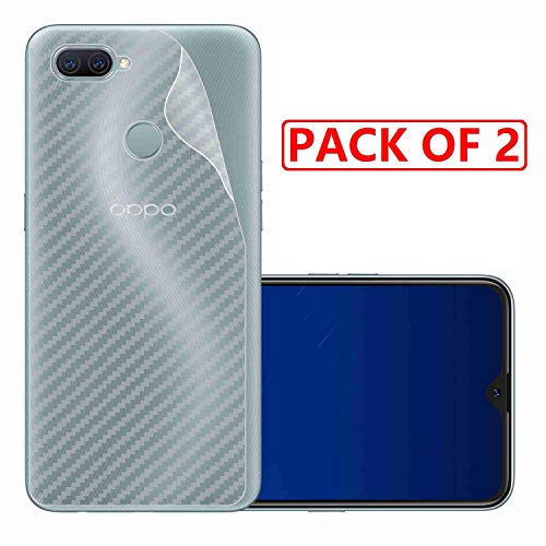 Image of Compatible with (Pack of 2) Oppo A11K Back Screen Protective Film Carbon Fiber Skin Transparent Screen Guard Sticker
