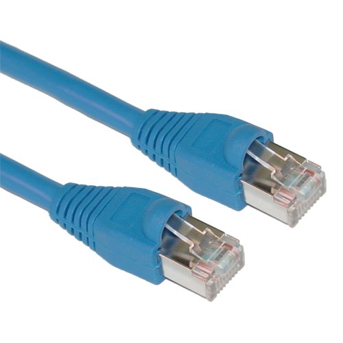 Offex Shielded Cat5e Ethernet Cable, Snagless/Molded Boot, 3-Foot, Blue (OF-10X6-56103)