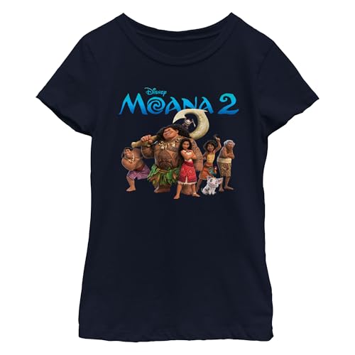 Fifth Sun Moana 2 Girls' Adventure Group Short Sleeve Crew Tee