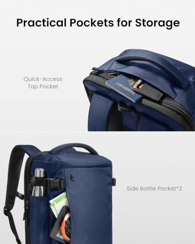 Image of tomtoc Travel Backpack 40L, TSA Carry On Bag Flight Approved, PFAS Free