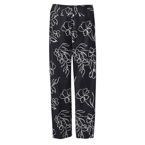 Slenderizing Ankle Pants for Women, Slimming Pull-On Slacks, Stretch Fit with Tummy Control, Work, Business, Office, Casual