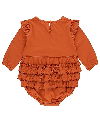 RuffleButts® Baby/Toddler Girls Long Sleeve Bubble Rompers2