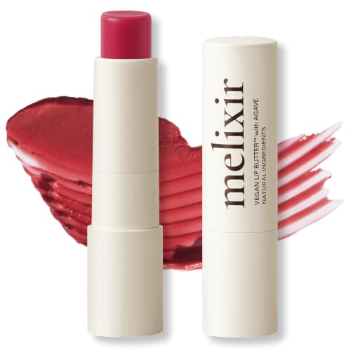 Melixir Vegan Lip Butter, Tinted Lip Balm for Dry Lips #10 Flutter
