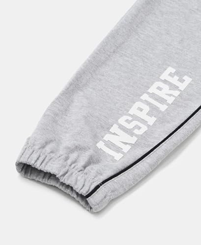 Image of Jockey AG68 Girls Super Combed Cotton French Terry Graphic Printed Relaxed Fit Joggers