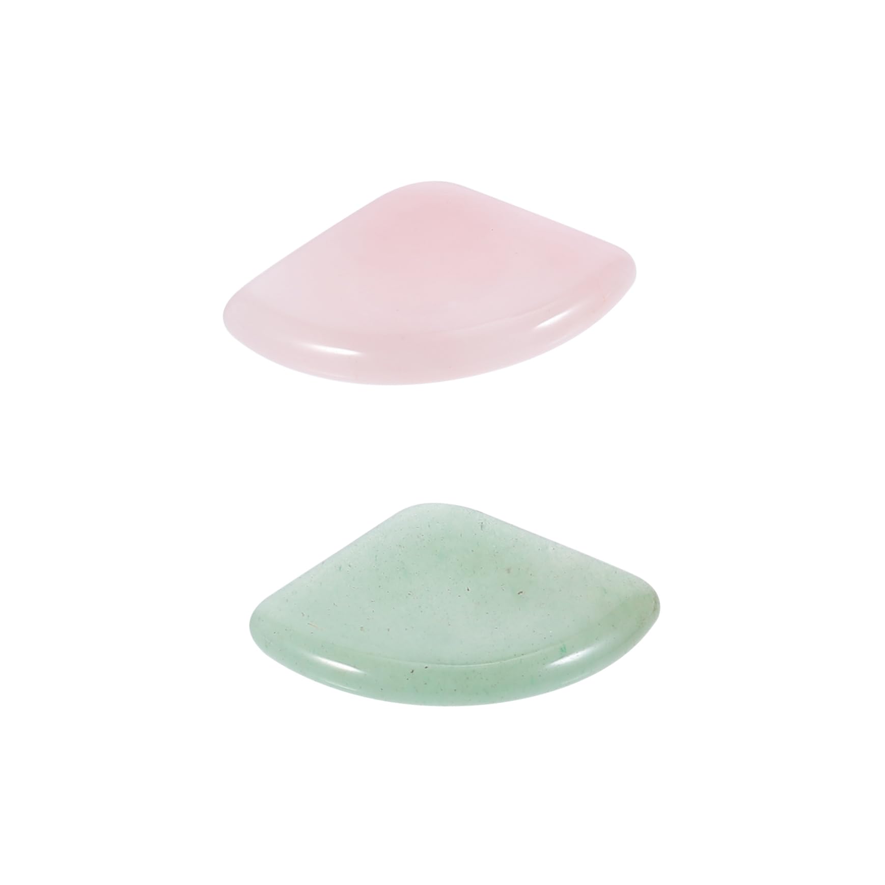 Gatuida 2juegos Tablero De Masaje Gua Sha De Herramientas De Raspar Forma De Ventilador y Jade Para Masajes Faciales y Relajación Corporal