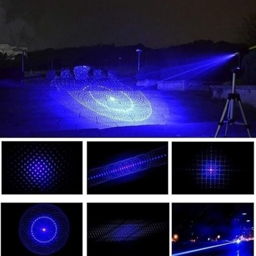 Image of Blue Light High-Power Long-Range Rechargeable Handheld Flashlight, Travel and Outdoor Activity Equipment