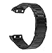 GELISHI Compatible with Garmin Forerunner 35 Watch Bands, Solid Stainless Steel Watch Link Band Replacement Watch Strap For Garmin Forerunner 35/Garmin Approach S10 Smartwatch - Black(No tracker)