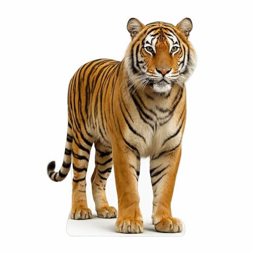Image of Tiger 4FT Life Size Cardboard Cutout - A Fun Animal Standup for Photo Booths, Birthday Parties, and Events