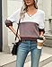 Zeagoo Womens 2025 Pullover Sweaters Batwing Long Sleeve Ribbed Knitted Pullovers Crochetd V Neck Tops Multicolored M