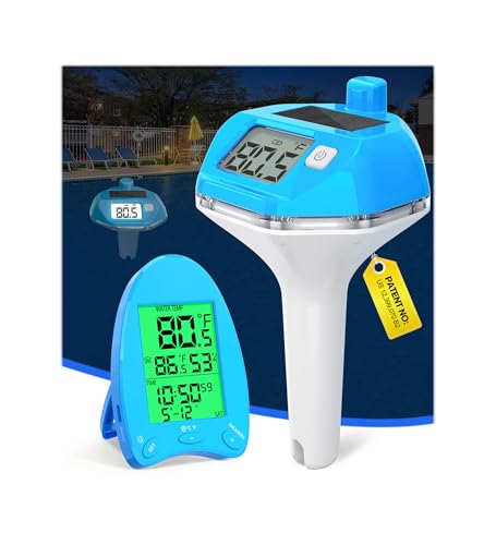 FirstE 2026 Newly Wireless Pool Thermometer Solar Powered | Extra...